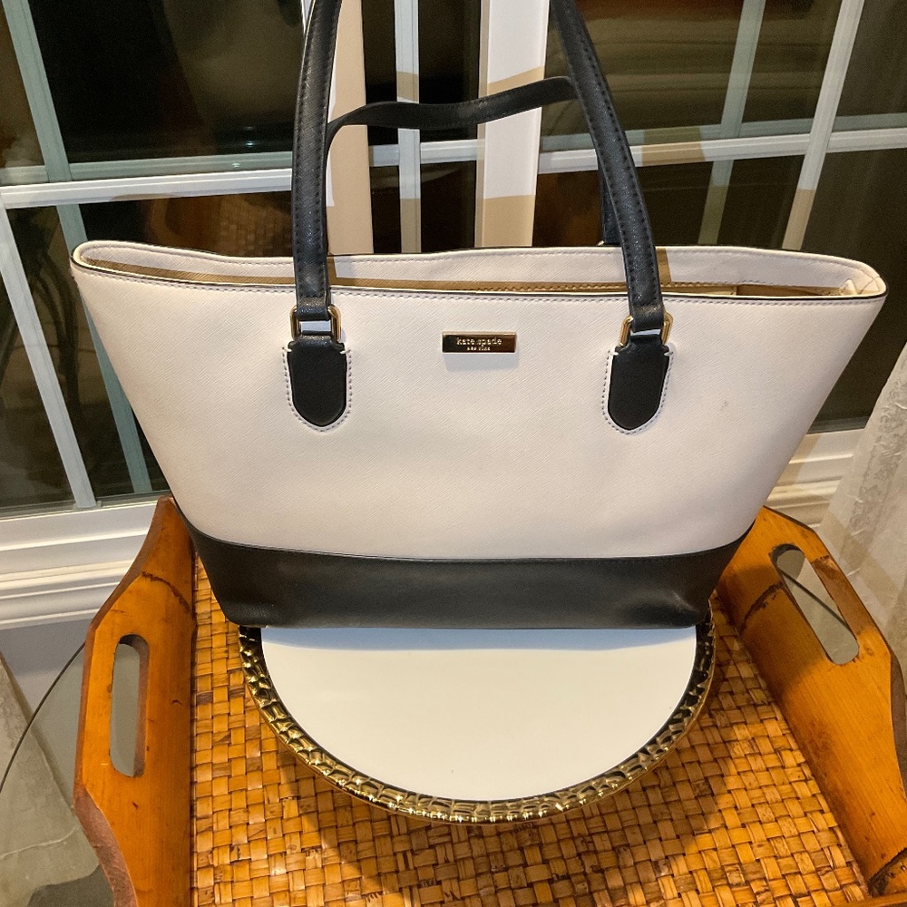 Kate Spade Large Top Zipper Color Block Tote